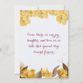 Verlobung Einladung (Rückseite)