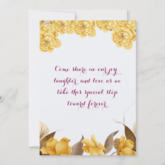 Verlobung Einladung (Rückseite)