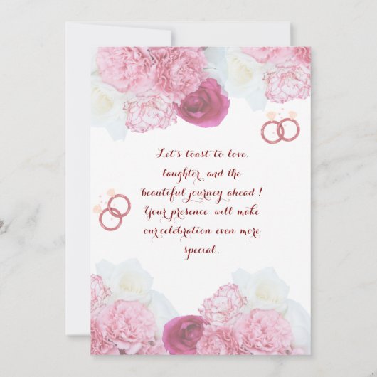 Verlobung Einladung (Rückseite)