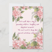 Verlobung Einladung (Rückseite)