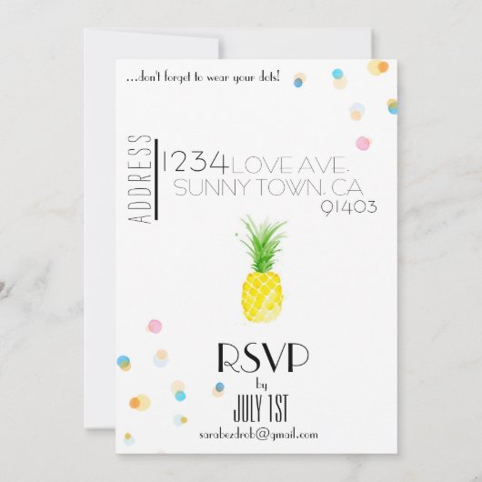 Verlobung Einladung (Rückseite)