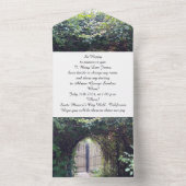 Verlobung Einladung Gate Wood (Innen Boden)