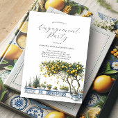 Verlobung Einladungen Elegantes Alfresco Themenwel