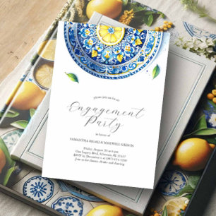 Verlobung Einladungen Elegantes Alfresco Themenwel