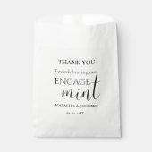 Verlobung Engagemint Vielen Dank Party Geschenktütchen (Vorderseite)