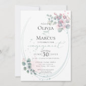 VERLOBUNG | Eukalyptus Foliage Einladung (Vorderseite)