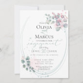 VERLOBUNG | Eukalyptus Foliage Einladung (Vorderseite)