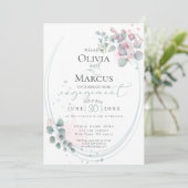 VERLOBUNG | Eukalyptus Foliage Einladung (Stehend Vorderseite)