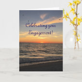 Verlobung-Feier, geklappte Grußkarte Karte (Gelbe Blume)