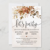 Verlobung Feier Herbsthochzeit Einladung (Vorderseite)