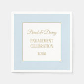 Verlobung-FEIERN Serviette (Vorderseite)