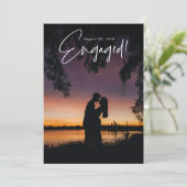 Verlobung Feiertagskarte (Stehend Vorderseite)