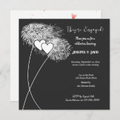 Verlobung Feuerwerk Einladung (Vorne/Hinten)