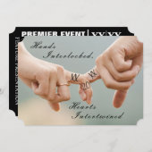 Verlobung Foto Einladung (Vorne/Hinten)