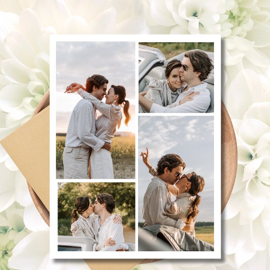 Verlobung Foto Hochzeitssache Datum speichern Ankündigungspostkarte