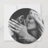 Verlobung Foto Holzkörner Rustikale Hochzeit Einladung (Rückseite)