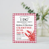 VERLOBUNG Foto Krakische Party Einladung (Stehend Vorderseite)