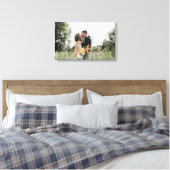 Verlobung Foto Liebe Typografie Leinwanddruck (Insitu (Schlafzimmer))
