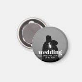 Verlobung Foto Magnet (Vorderseite/Rückseite)