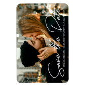 Verlobung Foto Modernes Save the Date Magnet (Vertikal)