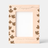 Verlobung Foto Rahmen mit Blätter halten (Vorderseite)