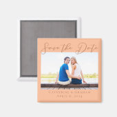 Verlobung Foto Sommer Save the Date Magnet (Vorderseite/Rückseite)