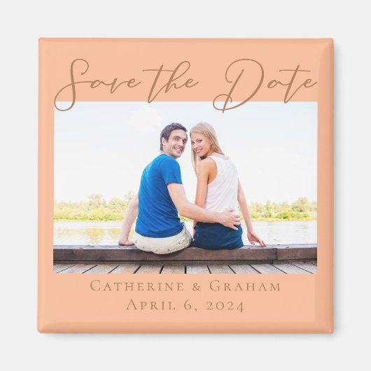 Verlobung Foto Sommer Save the Date Magnet (Vorne)