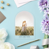 Verlobung Foto Wedding Arch Save the Date Acryleinladungen (Insitu (Hochzeit))