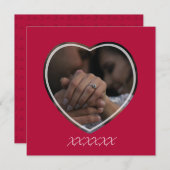 Verlobung Fotokarte mit Vows (Vorne/Hinten)