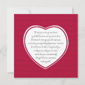 Verlobung Fotokarte mit Vows (Rückseite)