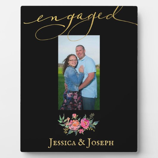 Verlobung Fotoplatte (Vorderseite)