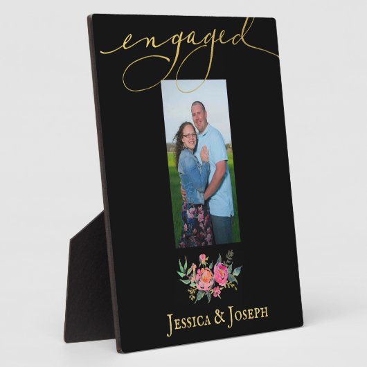 Verlobung Fotoplatte (Seite)