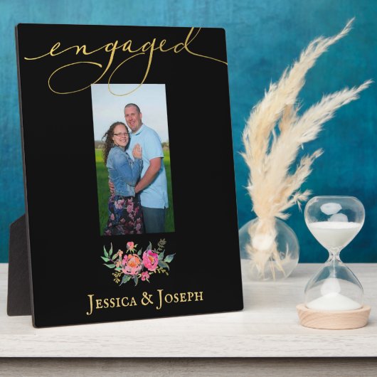 Verlobung Fotoplatte (Seite)