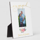 Verlobung Fotoplatte (Seite)