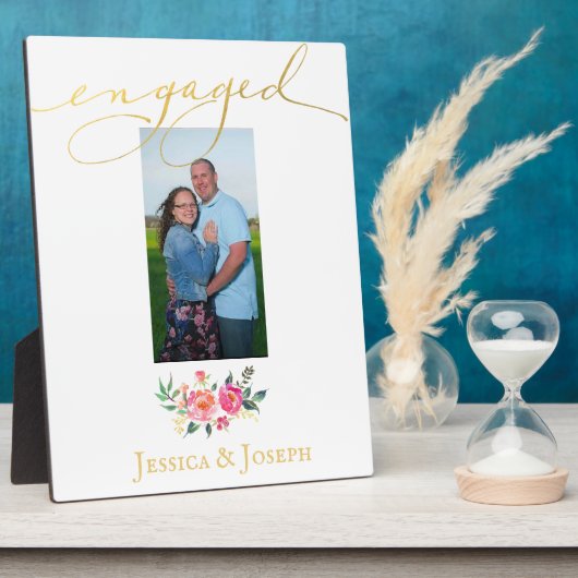 Verlobung Fotoplatte (Seite)