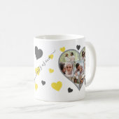 Verlobung Fotos Collage Kaffee Tasse (VorderseiteRechts)