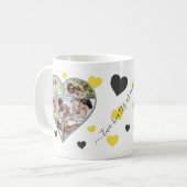 Verlobung Fotos Collage Kaffee Tasse (Vorderseite Links)