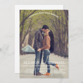 Verlobung Fotos Hochzeitsreise Einladung (Vorne/Hinten)