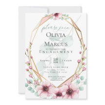 Verlobung Frische Frühlingsblumen und Blätter