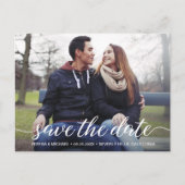 Verlobung für benutzerdefiniertes Foto Modernes Sk Postkarte (Vorderseite)