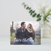 Verlobung für benutzerdefiniertes Foto Modernes Sk Postkarte (Stehend Vorderseite)