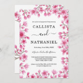 Verlobung für die Blumenbeere Einladung (Vorne/Hinten)