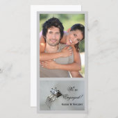 Verlobung für Hochzeiten Ankündigung (Vorne/Hinten)