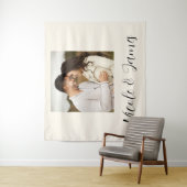 Verlobung für Personalisierte Fotos Wandteppich (Beispiel)