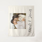 Verlobung für Personalisierte Fotos Wandteppich (Vorderseite)