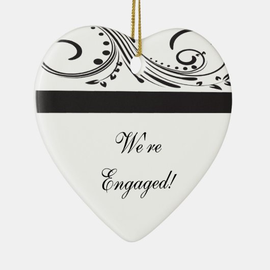 Verlobung für Schwarz-Weiß-Wirbel Keramikornament (Rechts)