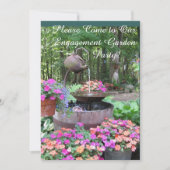VERLOBUNG GARDEN PARTY CELEBRATION EINLADUNG (Vorderseite)