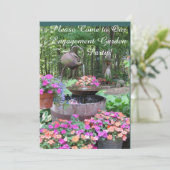 VERLOBUNG GARDEN PARTY CELEBRATION EINLADUNG (Stehend Vorderseite)