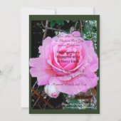 VERLOBUNG GARDEN PARTY CELEBRATION EINLADUNG (Rückseite)