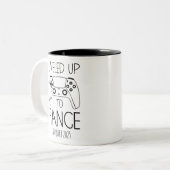 Verlobung Geschenk für ihn, BIS VERLOBTE Zweifarbige Tasse (Vorderseite Links)